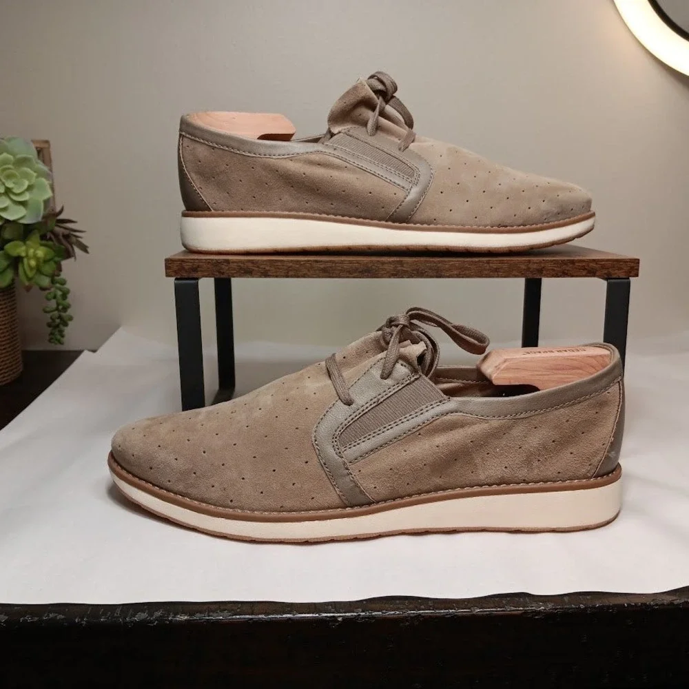 b.o.c. Born Concept Oxford Men 11 Taupe Good Perforated Suede Z38817